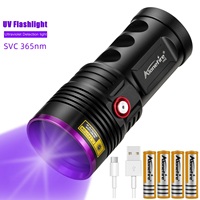 Alonefire H42 365NM UV Flashlight Detector Pet Urine Stains Cat Tinea Leak Hunting Marker Rechargeable Ultraviolet Torch Light