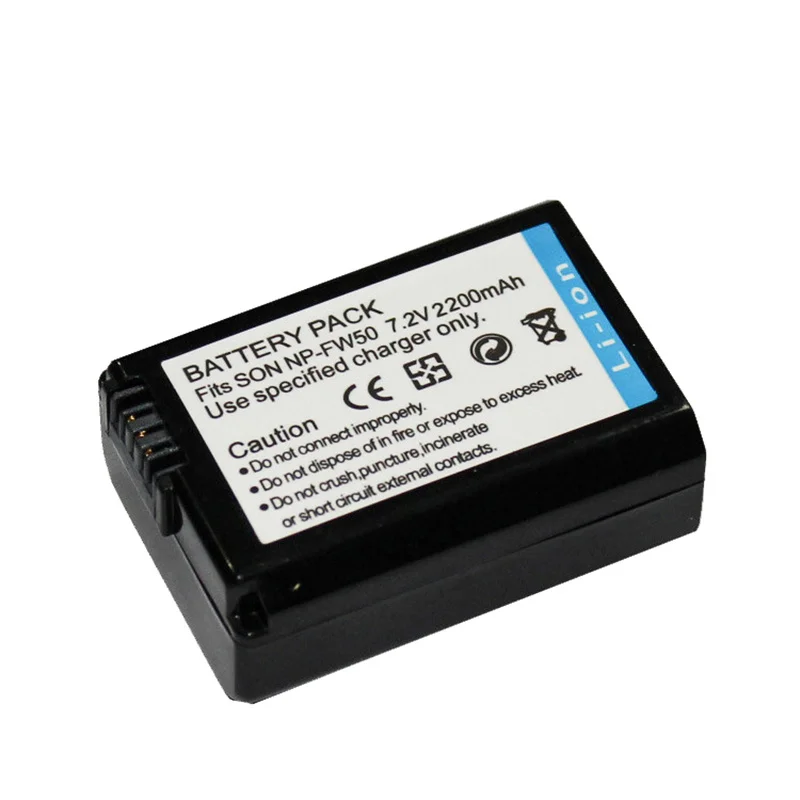 Akumulator litowo-jonowy 2200mAh FW50 i ładowarka do Sony NP-FW50 Alpha NEX-5N a6500 a6300 a6000 a5000 a3000 NEX-3 Parts