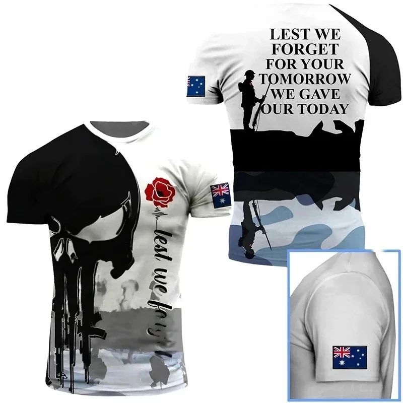 1 Piece Custom Your Picture Australia Camouflage T Shirt Men Veteran Combat Tops 3D Camo Printing T-Shirt Fit Olive Beige Forest