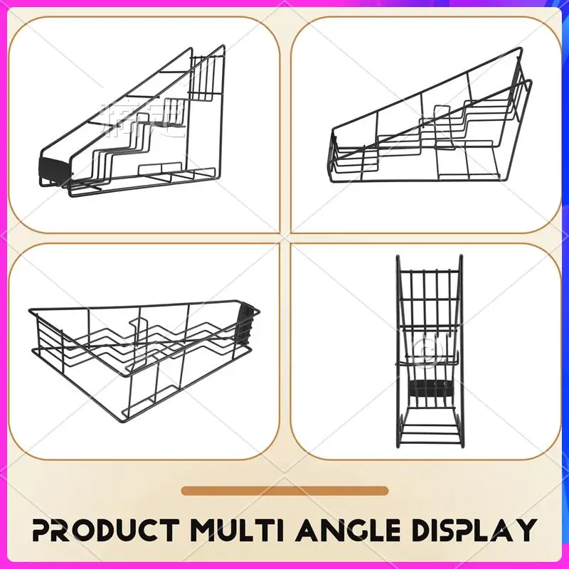 

NEW-Bottle Wire Display Rack Monin Syrup Rack Coffee Storage Rack Multifunction Milk Tea Cup Rack Display