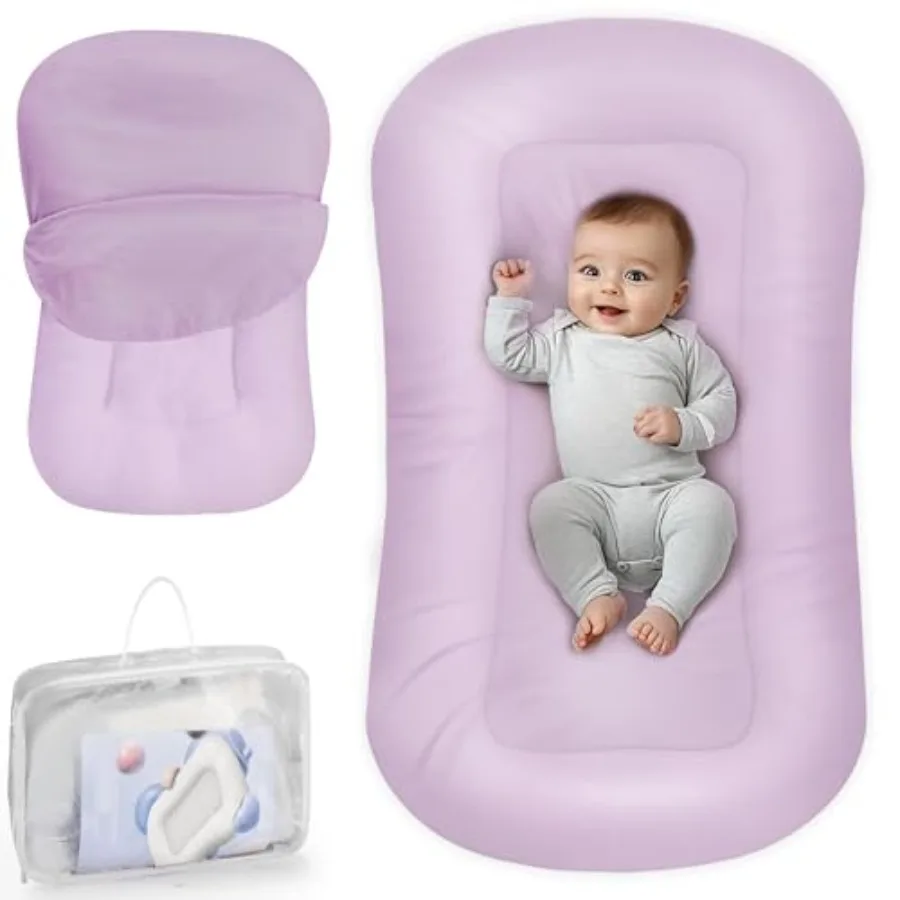 

Infant Support Cushion - Baby Support Cushion for Newborn 0-24 Months Portable Tummy Time Mat for Home and Travel Soft Cotton S