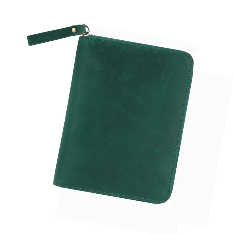 Capa couro para notebook l74b, com espaço para caneta, para caderno campo 3.5x5.5 polegadas, bloco notas couro à