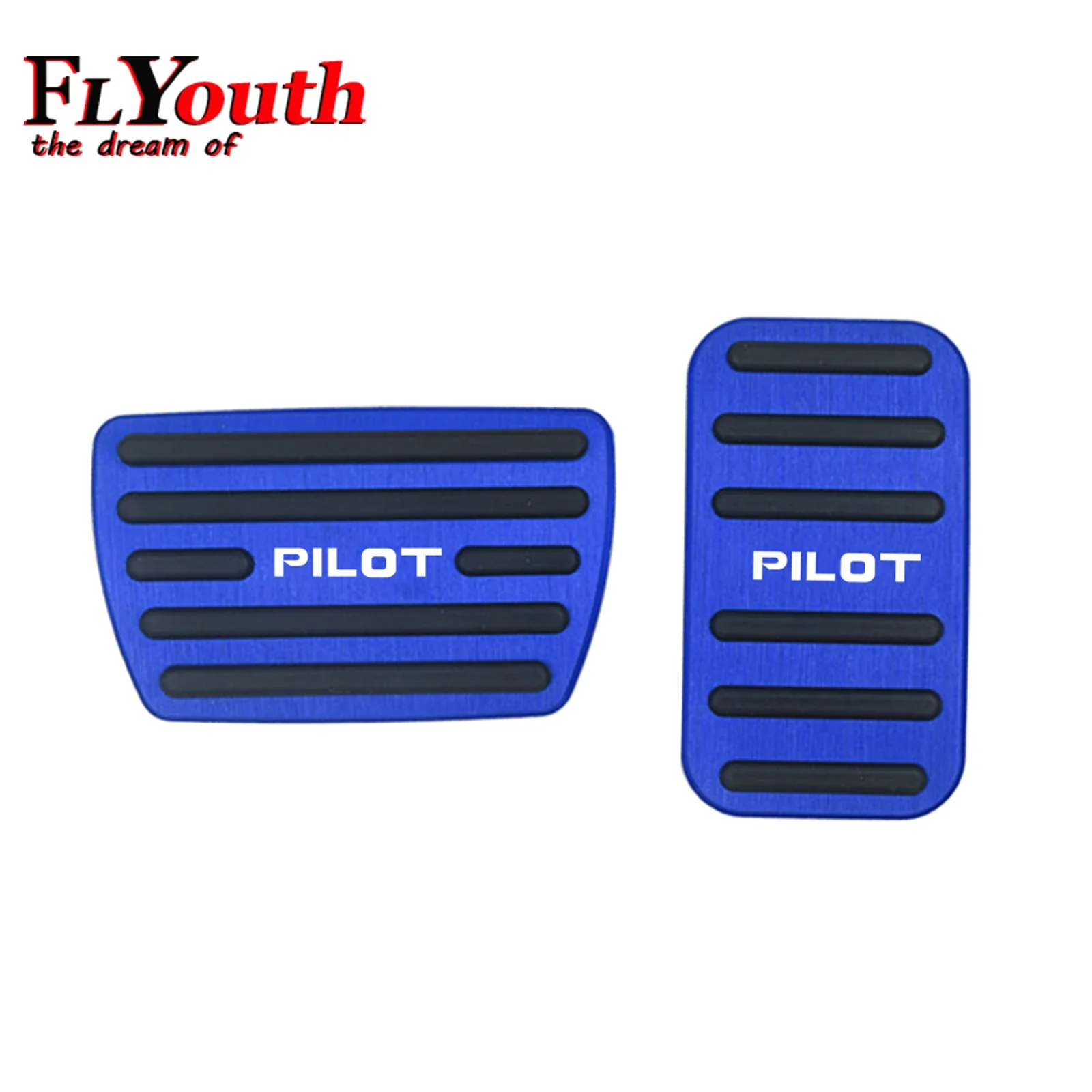 Aluminum Alloy Pedals Cover For Honda Pilot 2016-2022 No Drilling Non-Slip Aluminum Brake And Accelerator Pedal Cover