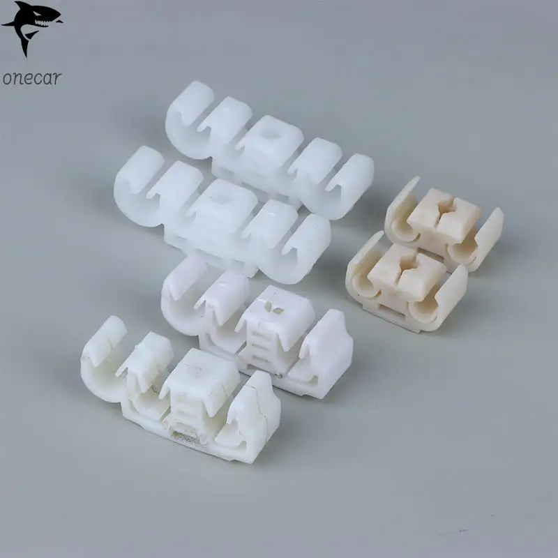 10PCS Car Brake Line Cable Bracket Vacuum Hose Pipe Clips For VW Jetta Santana Chery Passat Chassis tubing fixed line clip hooks