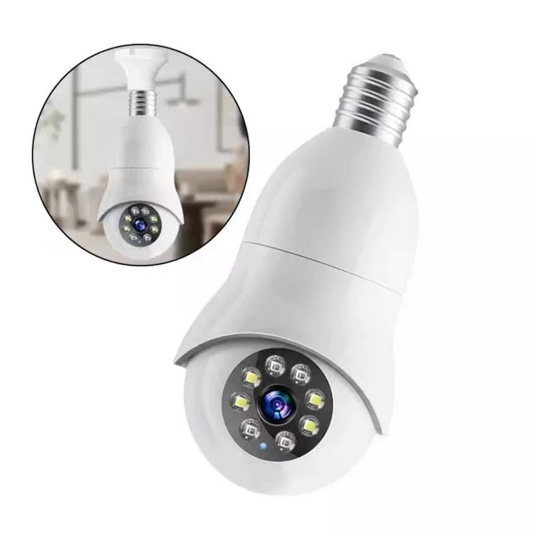 2MP 1080P YILOT APP Wireless PTZ IP Dome Camera E27 Lamp Head Socket Home Security CCTV Intercom Baby Monitor