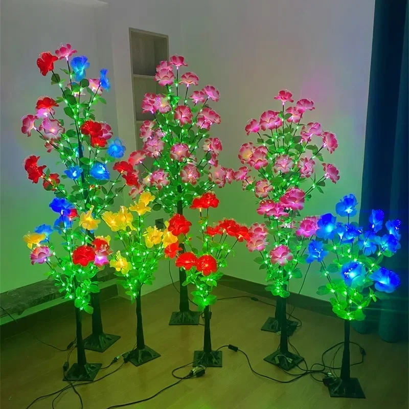 Plug-in Bright Family Bar and Living Room Buddhist Hall Decorative Lights Colorful Pink Ornaments