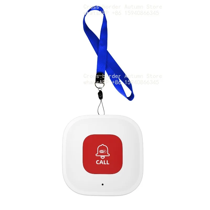 WiFi Wireless Emergency Call Button Remote Mobile Alert One-Click Alarm Pager For Elderly Kids Home Safety