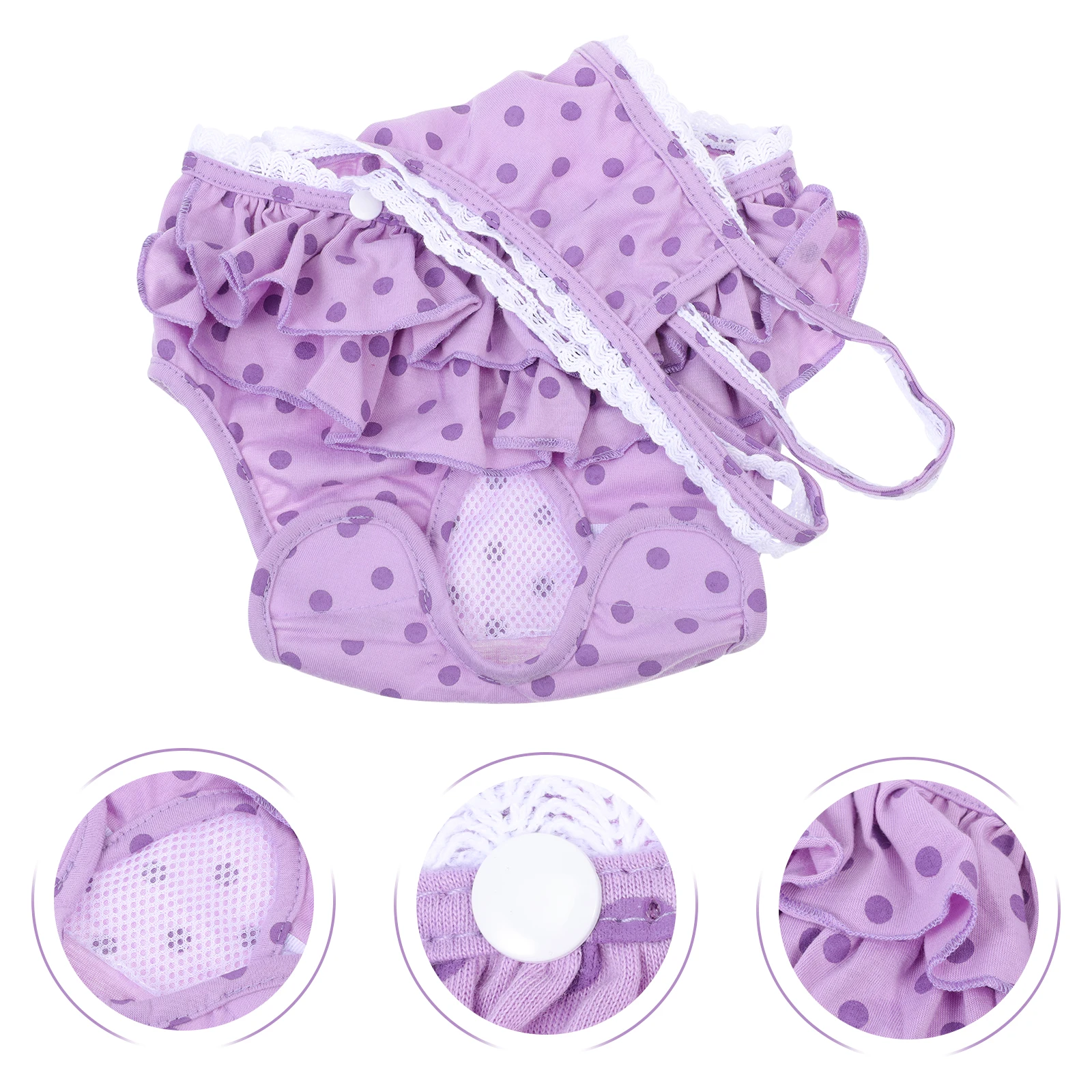 

1pc Pet Sanitary Panties Cotton Female Dog Diapers Puppies Incontinence Estrus Pregnancy Prevention Home Stain Diaper
