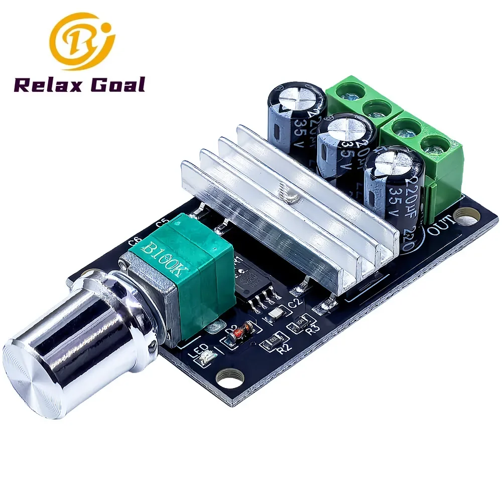 80W PWM Motor Speed Controller Regulator DC 6V 12V 24V 28VDC 3A Adjustable Speed Controller Regulator With Potentiometer Switch