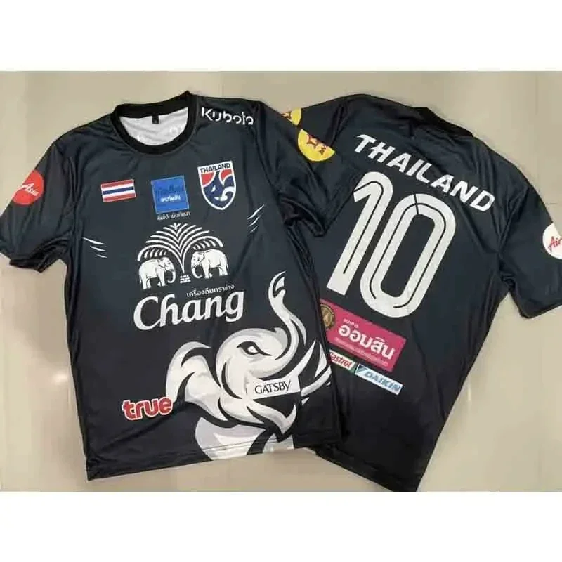 2025 الكبار والأطفال الحرب التايلاندية الفيل طباعة عالية الجودة تي شيرت سباق قميص التجفيف السريع الرياضة مروحة سترة جديد وصول #4