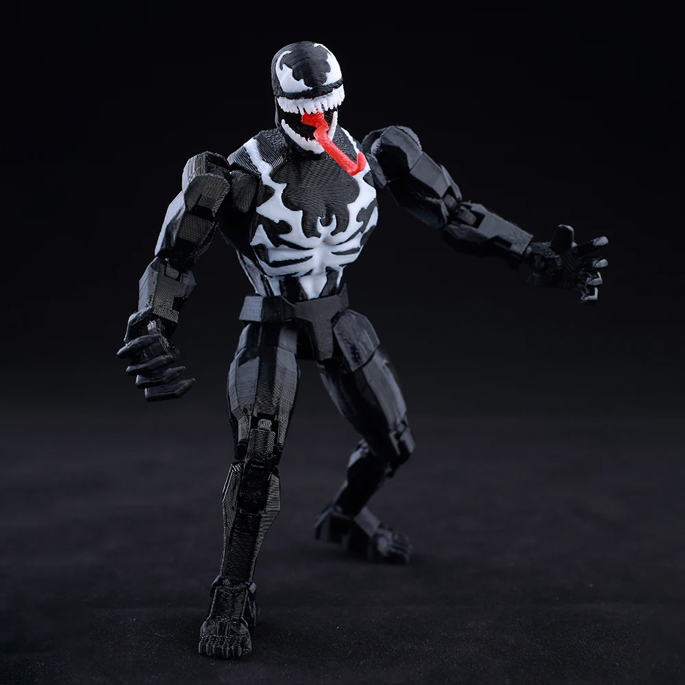 9L3D Printed Anime Venom Action Figure LUCKY13 Multi-Jointed Poseable T13 Titan13 Hero Model Dummy13 Collectible Toys