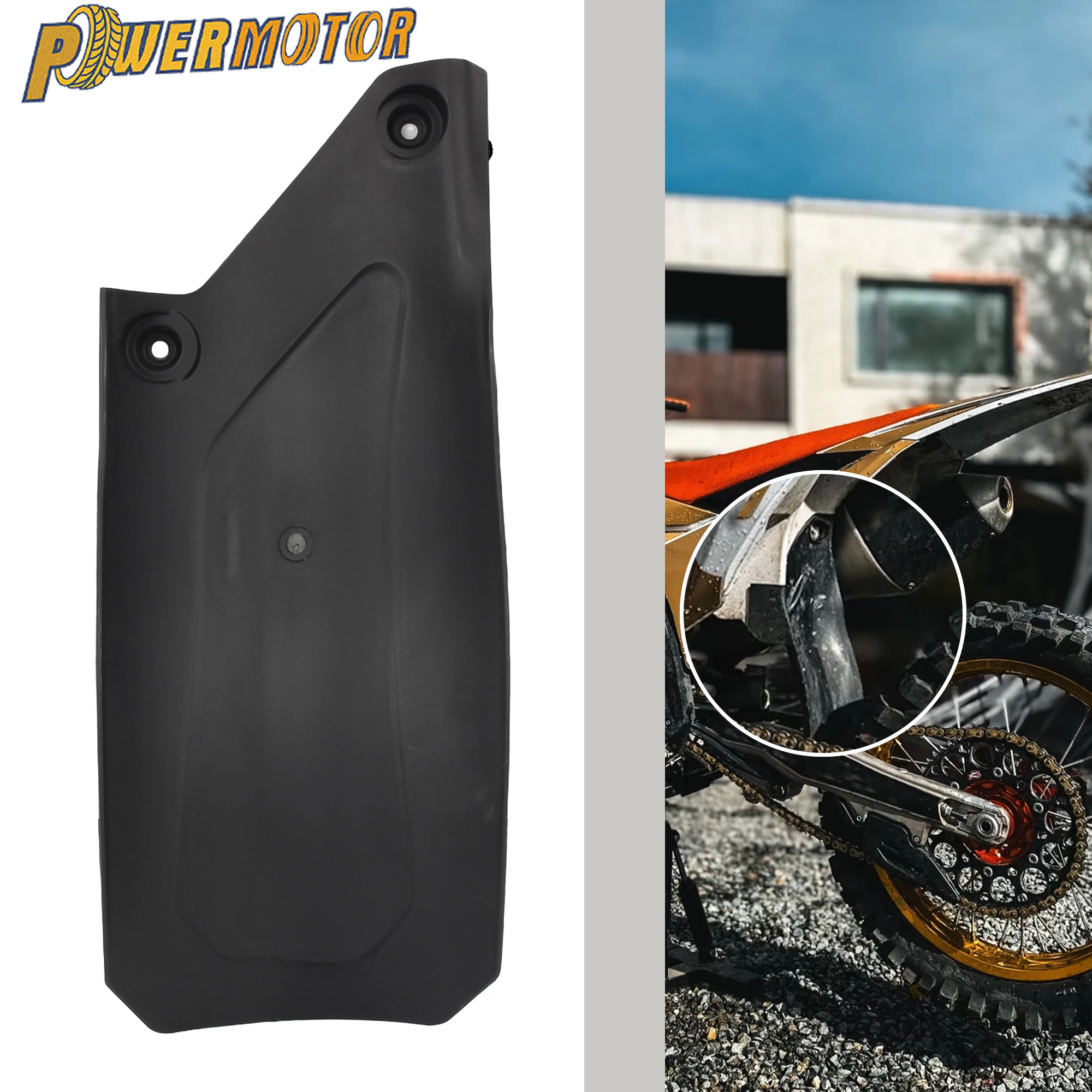 

For KTM HUSQVARNA GASGAS Motorcycle Rear Absorber Shock Mud Flap Air Filter Box Fender Mudguard EXC EXCF SXF FE 2023-2024 Parts