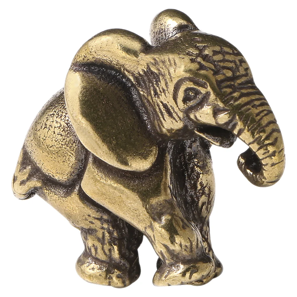 Elephant Handcrafted Mini Animal Decor Metal Elephant Decor For Home Office Collection Wealth Statue Ornament