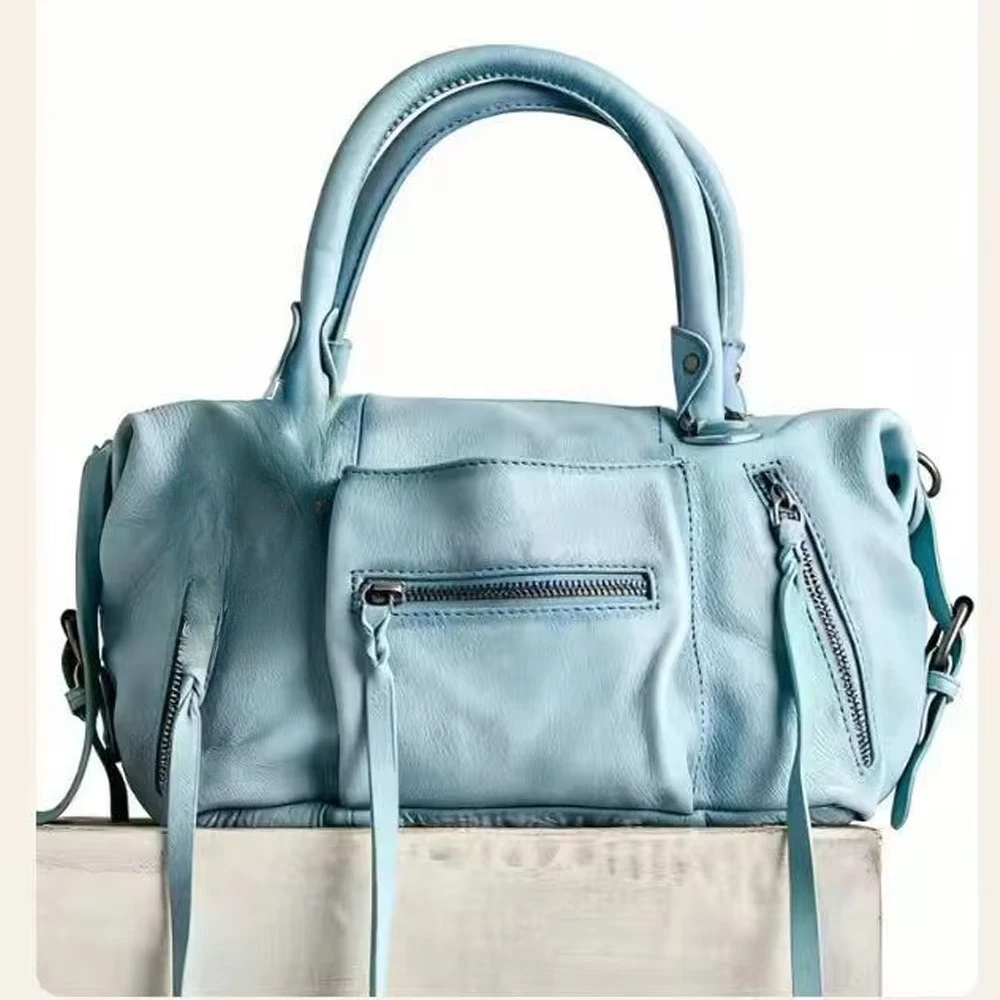 New 2026 Women Locomotive PU Leather Crossbody Bag Retro Trend Short Handle Shoulder Bag Luxury Designer Handbags