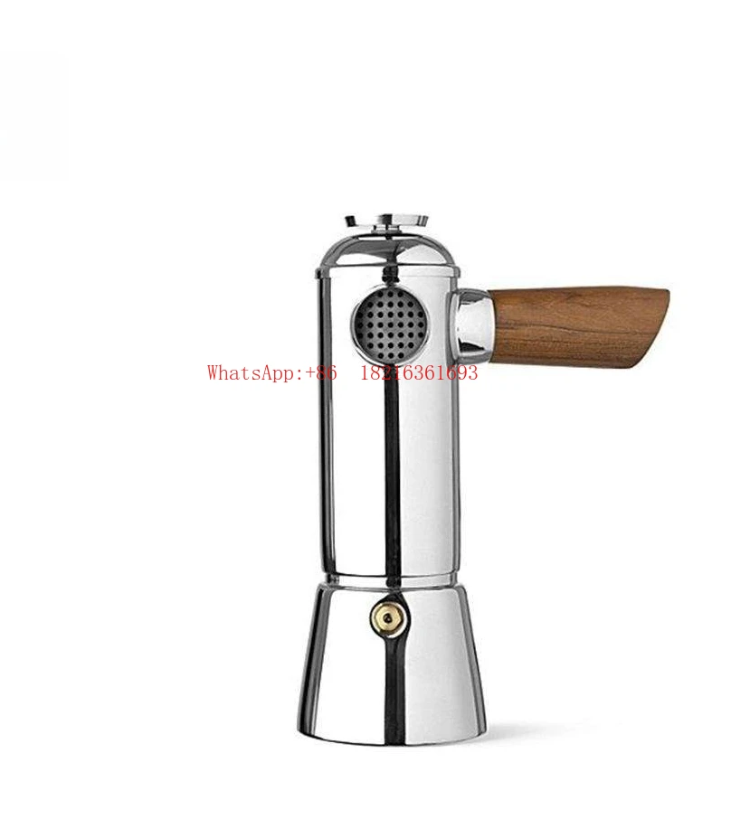 Home Coffee Pot, Light Luxury High-end Coffee Vessel, European Stainless Steel Mocha Pot