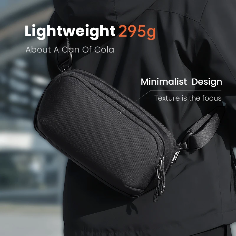 ReeYee 3L/4.5L Sling Chest Bag, Waterproof Cordura Multi-Compartment Crossbody Bag, Versatile Everyday Commute Organizer Pack