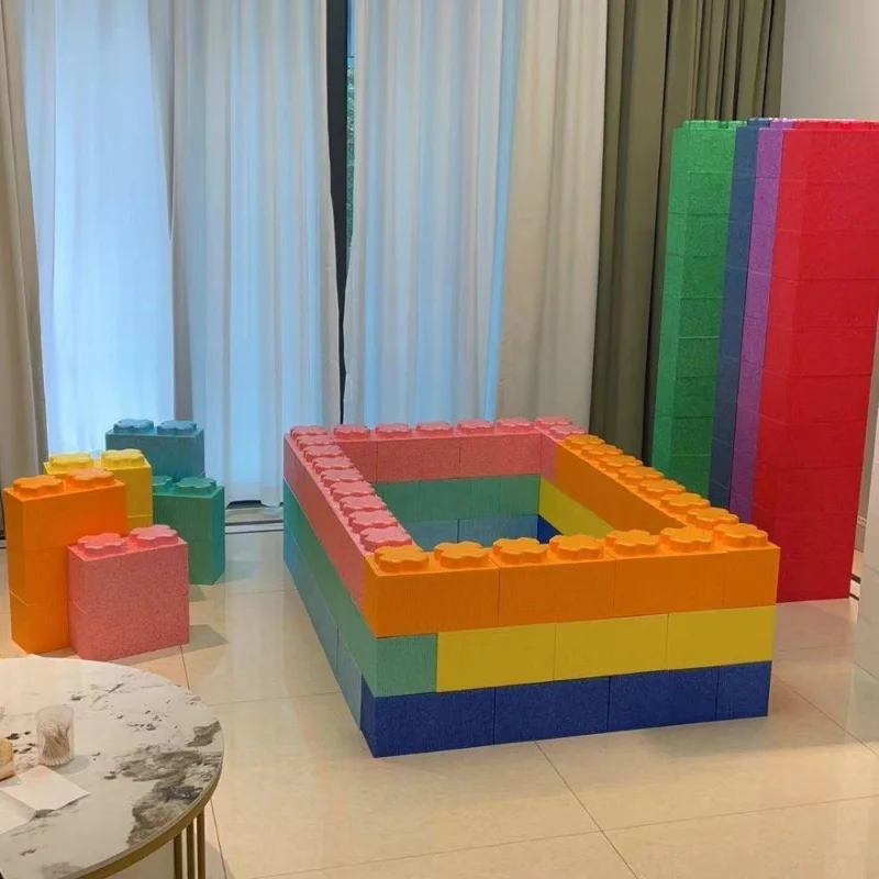 

Large EPP building block park foam oversized castle indoor assembly brick wall fence children's playground