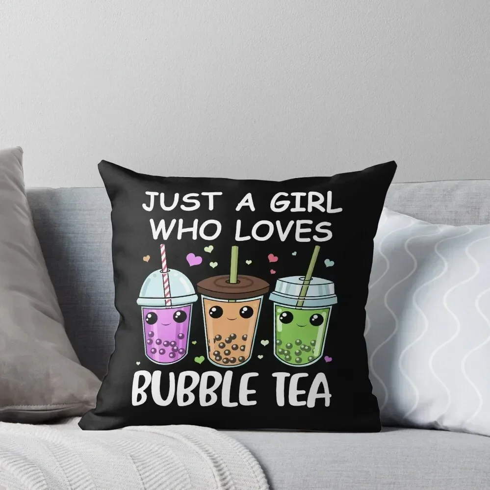 

Bubble Tea Gifts Girls Bubble Tea Gift Women Kawaii Boba Tea Throw Pillow Pillowcase Cushion Room decorating items pillow