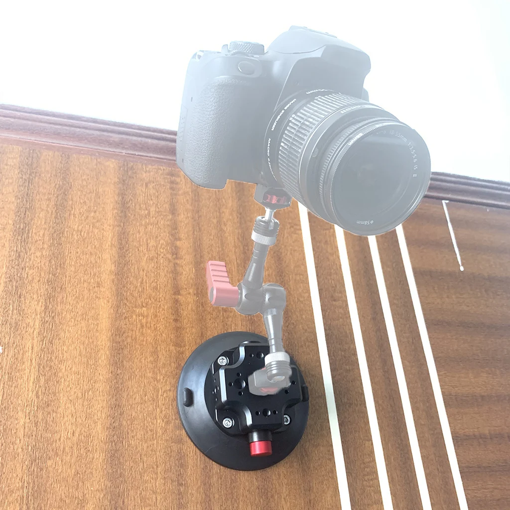 Handpumpe Vakuum Saugnapf 1/4 "3/8" ARRI Ortungsloch Kamera Stabilisator Halterung für GoPro DJI LED Auto Auto Lampe Ständer Halterung – Detail 25