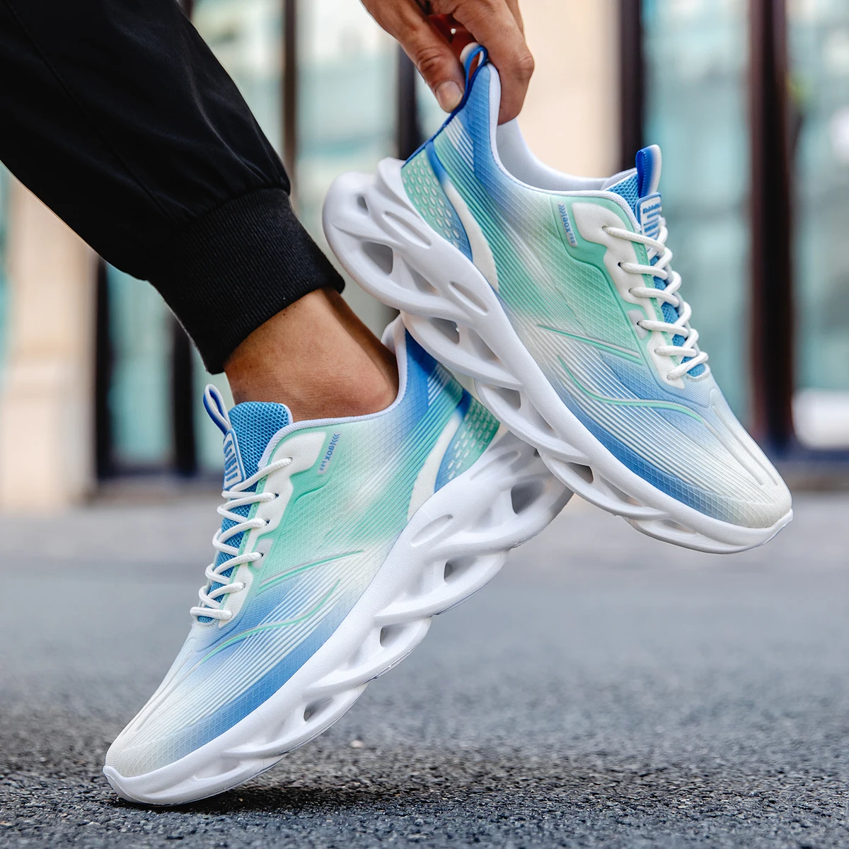 YRZL, zapatillas deportivas para hombre, zapatillas deportivas ligeras y transpirables para correr, zapatos informales para caminar para hombre, zapatos deportivos cómodos antideslizantes para gimnasio
