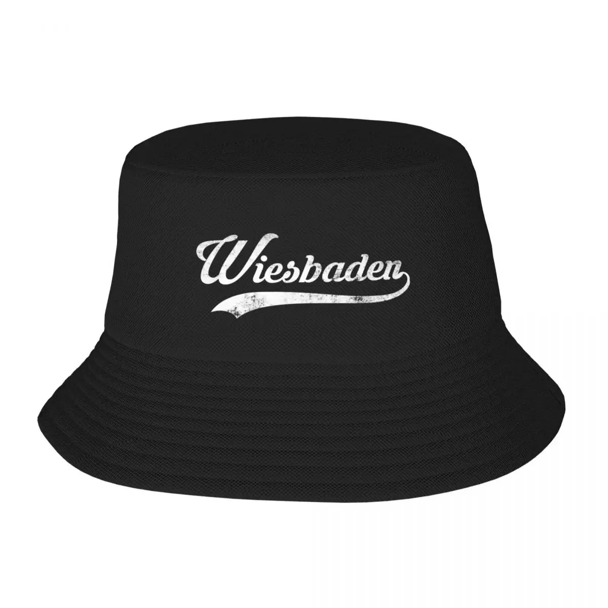 Wiesbaden City Vintage Retro Style Design - Cool Old School Gift Idea Bucket Hat western Hat Beach Bag Men's Hats Women's