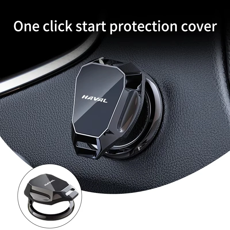 Car Engine Start Button Cover Start Stop Protector Premium Interior Decor Accessory For Haval Jolion H6 M6 Dargo Raptor F7 H7 H9