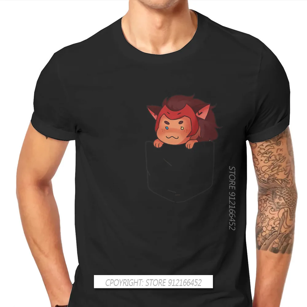 Catra In Your Pocket Round Collar TShirt She Ra And The Princesses Of Power Adora TV 100% Cotton T Shirt Man's Tops Fluffy