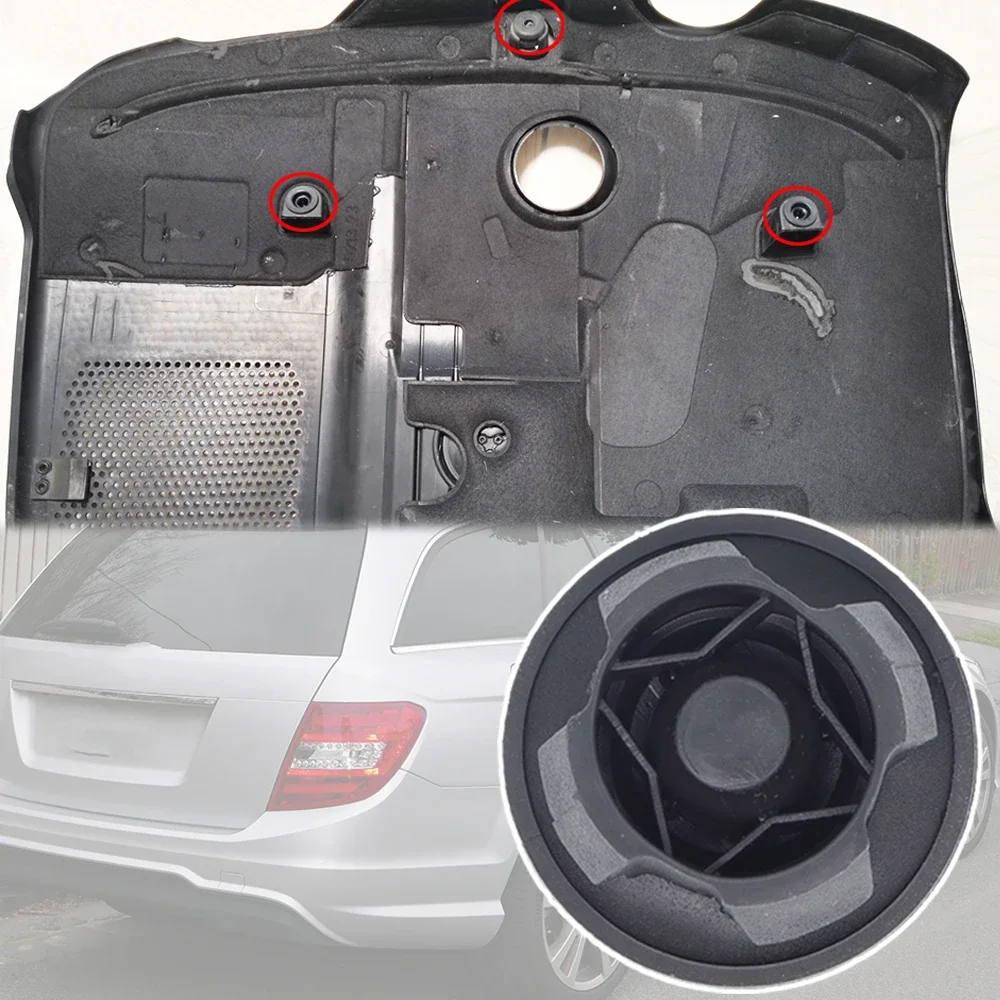 For Benz S204 W204 C204 C180/200/220/250/300/350CDI Engine Grommets Buffer Mount Bush Bonnet Cover Cushion 2007 - 2014