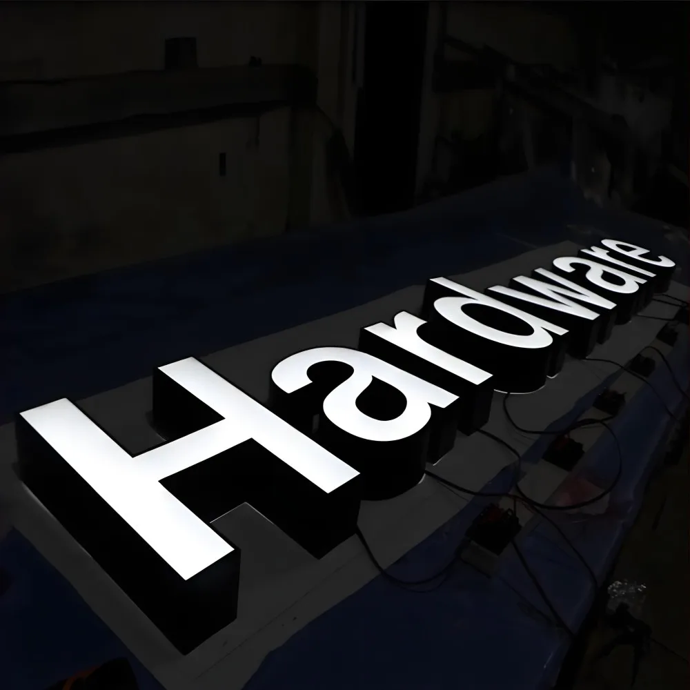 Custom Outdoor Acrylic LED letters Shop Signs LED channel letters for Auto Store Logo Business Sign