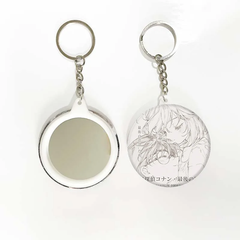 Detetive Conan Filme The Last Bond Anime Chaveiro Espelho Crachá Fã Mercadoria Acessórios Coleção Manga Japonesa Cosplay