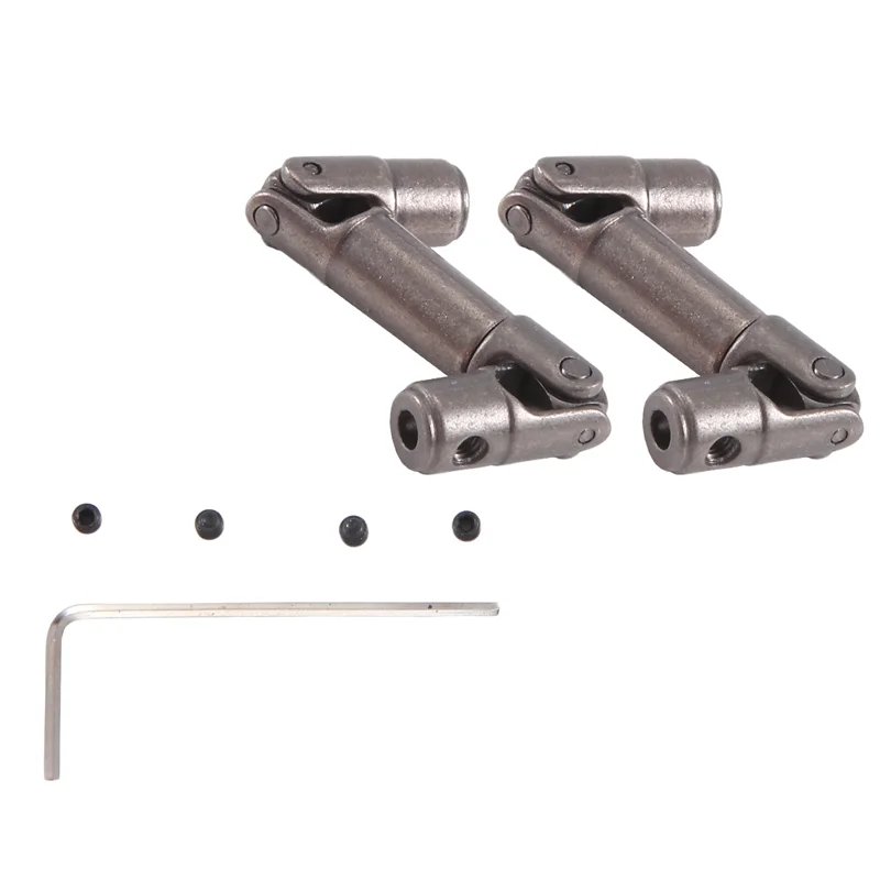 YSUN-2PCS アップグレード金属ドライビングシャフト WPL 1/16 B14 B14K B16 B16K MN90 MN90K MN91 RC カーパーツ クローラー トラック、チタン用