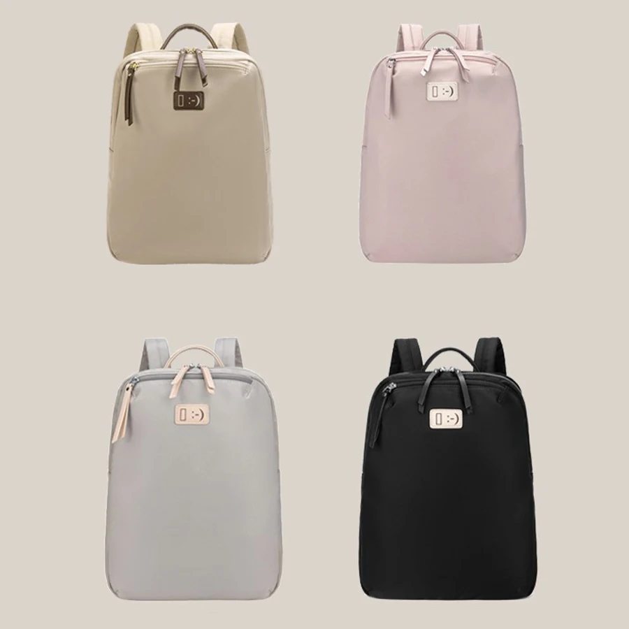 Mochila para ordenador portátil de 14 pulgadas para mujer, bolsa de libros ligera de alta calidad para la escuela, mochila informal de negocios para