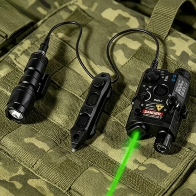 Outdoor Hobby Play Parts PEQ15 Alloy Indicator Full Function Practical Lamp with External Control Wire