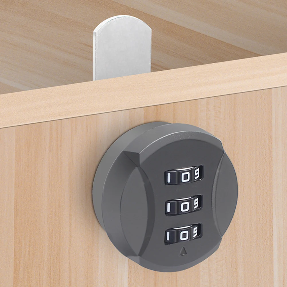 

Cabinet Security 3-Digit Cam Lock Adjustable Thread Cam Lock Combination Lock Compatible With Cabinets For Cabinets