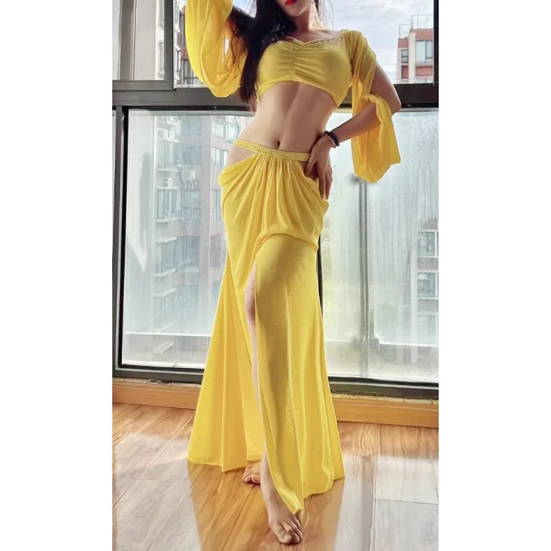 

Индивидуальные костюмы для танца живота, комплект тренировочной формы, обучающая одежда, юбка для танца живота, индийская одежда для женщин