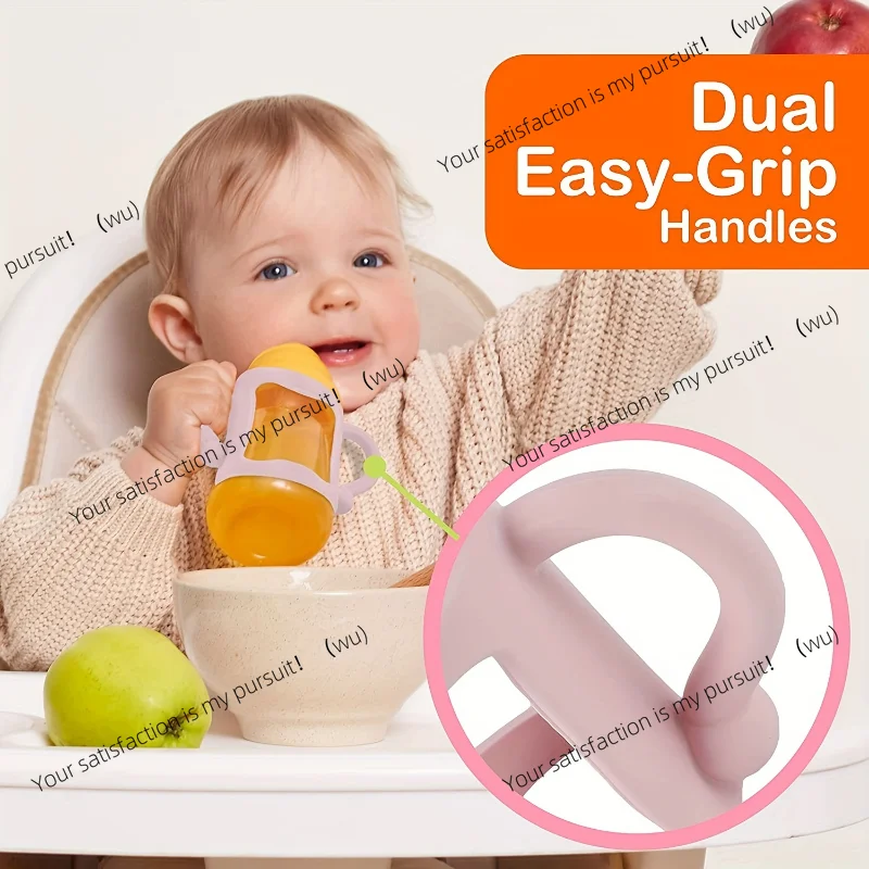 Silicone Bottle Handle For Narrow Baby Bottles, Easy Grip Handle, Can Accommodate Most Bottles - BPA-free Soft Silicone
