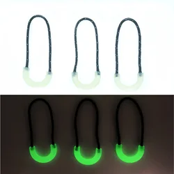 5Pcs Self Luminous Zipper Pulls Cord Replacement for Backpacks Jackets Traveling Cases Luggage Purses Wallets Handbags Kids