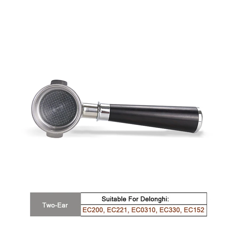 kisshome Kaffee Boden Siebträger 51MM Für Delonghi EC680 EC685 EC310 Mit 2-Tassen Filter Korb Barista Espresso Maschine Zubehör 7