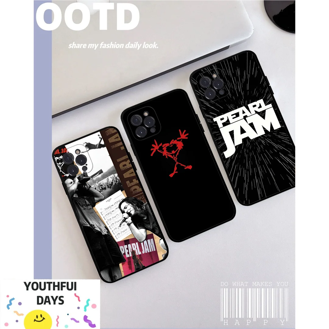 Pearl Jam R-Rock Band Phone Case For iPhone 15 14 11 12 13 Mini Pro XS Max Cover 6 7 8 Plus X XR SE 2020 Funda Shell