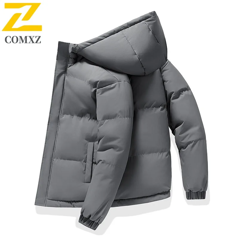 COMXZ M 8XL High Quality Padded Jacket Men Plus Size Winter New Loose Cross Border Hooded Padded Jacket Puffer Jacket Short Coat