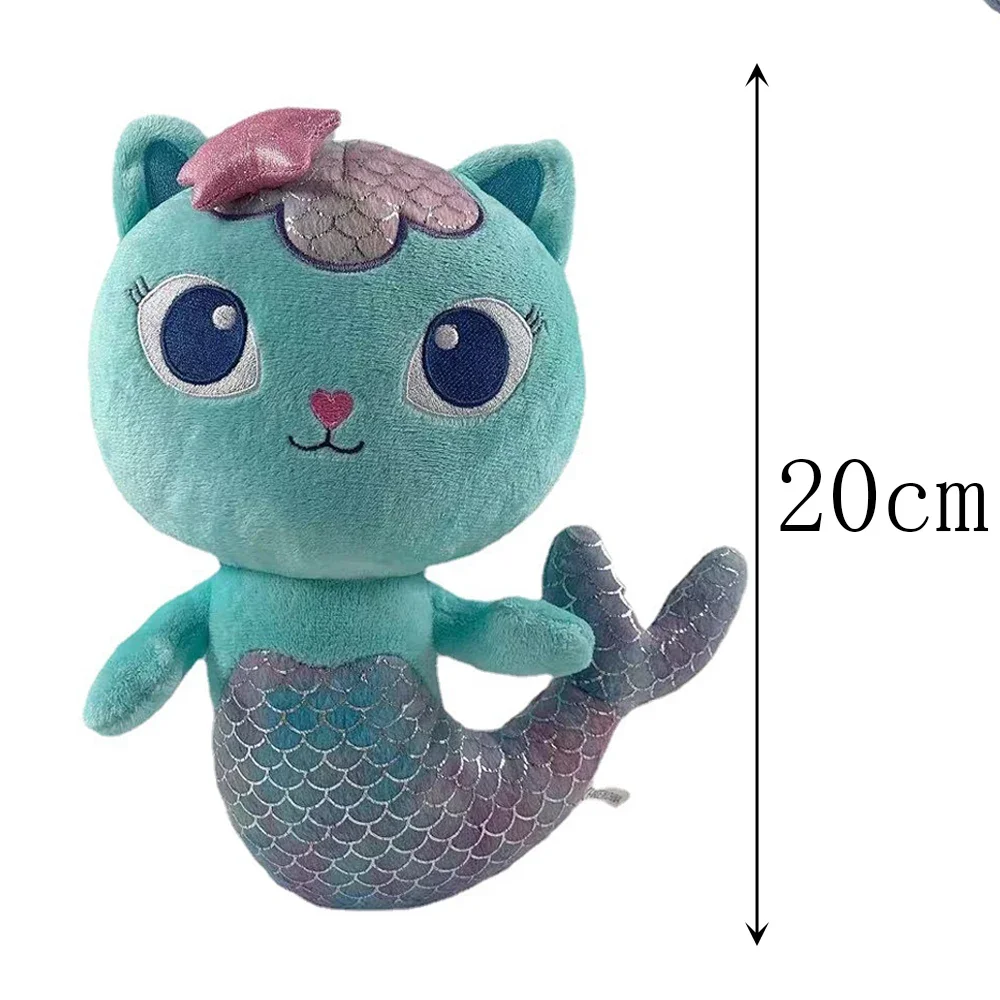 Disponibile Gabby Dollhouse Peluche Mercat Cartoon Animali di peluche Gatto sorridente Auto Gatto Abbraccio Gaby Ragazza Bambole Regali di compleanno per bambini