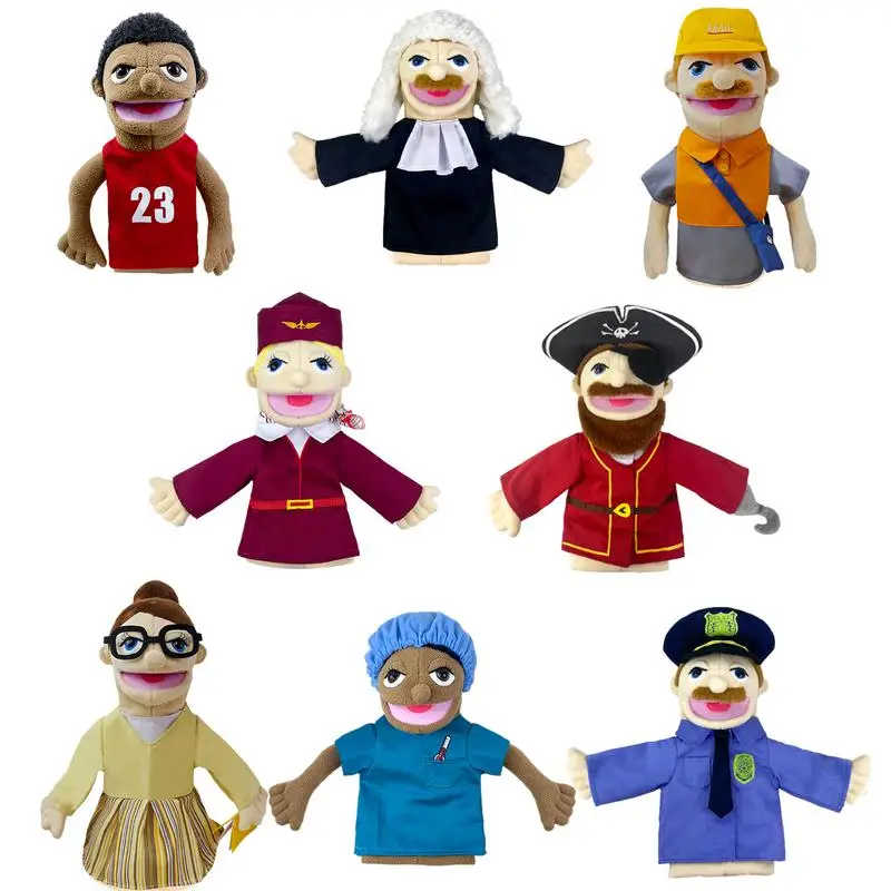 New Hand Puppets For Kids Toys Family Role Play Theater Muppet Doll Plush Toy Children Storytelling Interactive Educational Toys