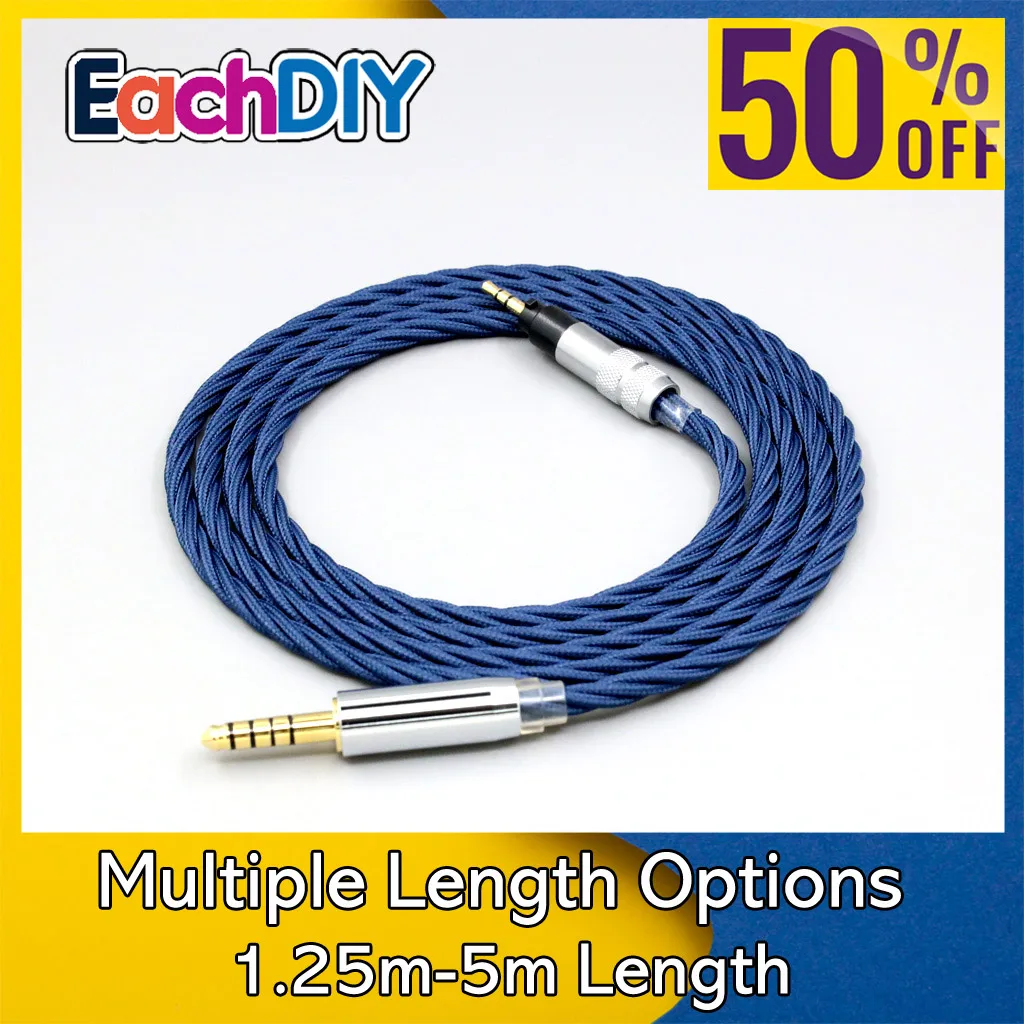 Cable de auriculares de manga completa de aleación de grafeno OCC de plata pura 99%, para auriculares Sennheiser Urbanite XL On Over Ear LN008573