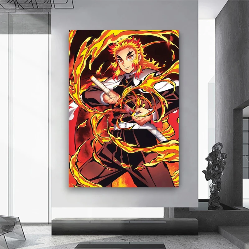 Anime Demon Slayer Classic Canvas Painting Anime Character Posters HD Wall Art Picture Modern Home Children\'s Room Decoration
