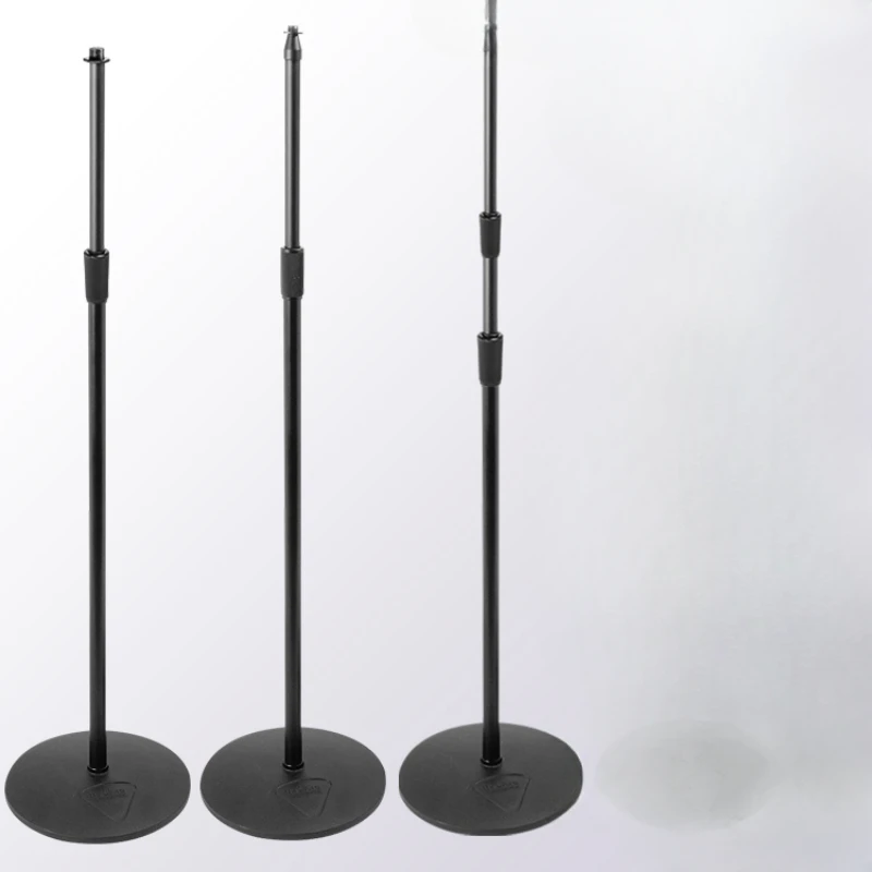 Capacitor microphone stand, dedicated for live streaming microphones, integrated vertical circular chassis stand