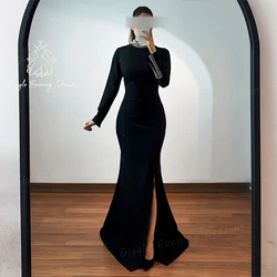 Giggle Beading Evening dresses, Slit Floor-Length, Saudi Arab, Close-Fitting elegant party gown women, فساتين سهرة, Luxury 2024