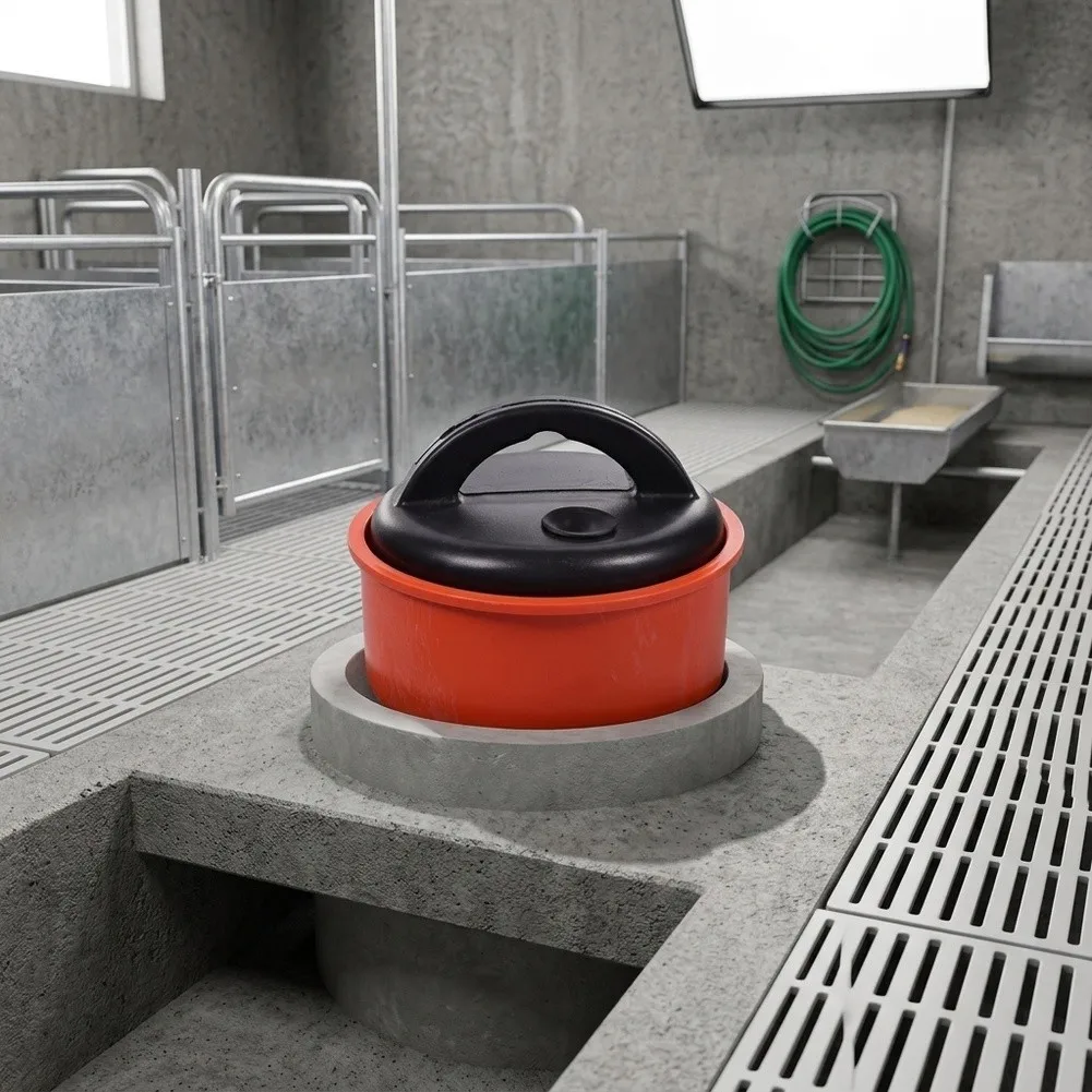 For Pig Farming Livestock Drainage System Pig Farm Waste Valve Robust Livestock Drain Valve Drain Valve Efficient Management