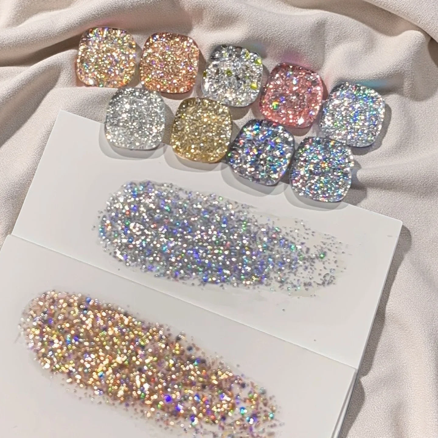 Neunfarbiges Diamant-Nagelgel, geeignet für DIY-Nägel, Salon und Nageldesign.