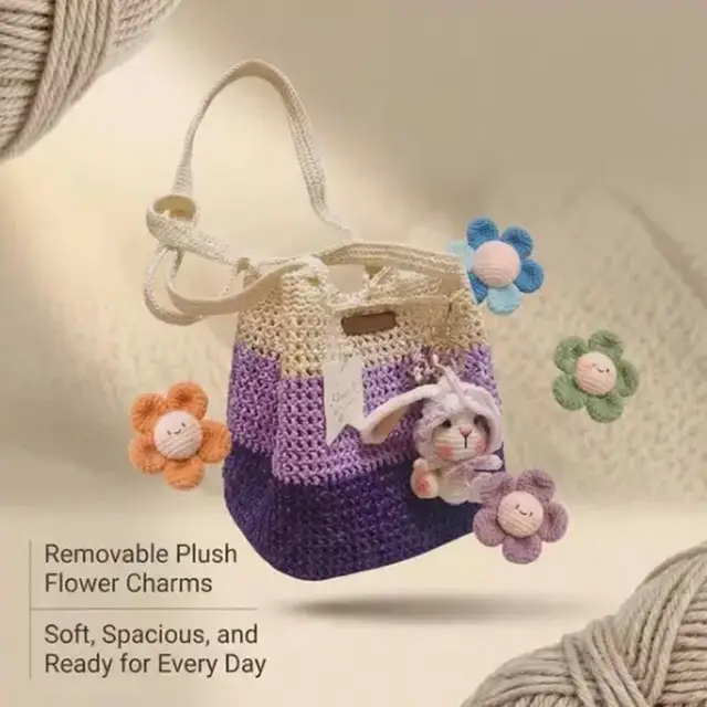 bolso tote floral hecho a mano: estilo bohemio retro