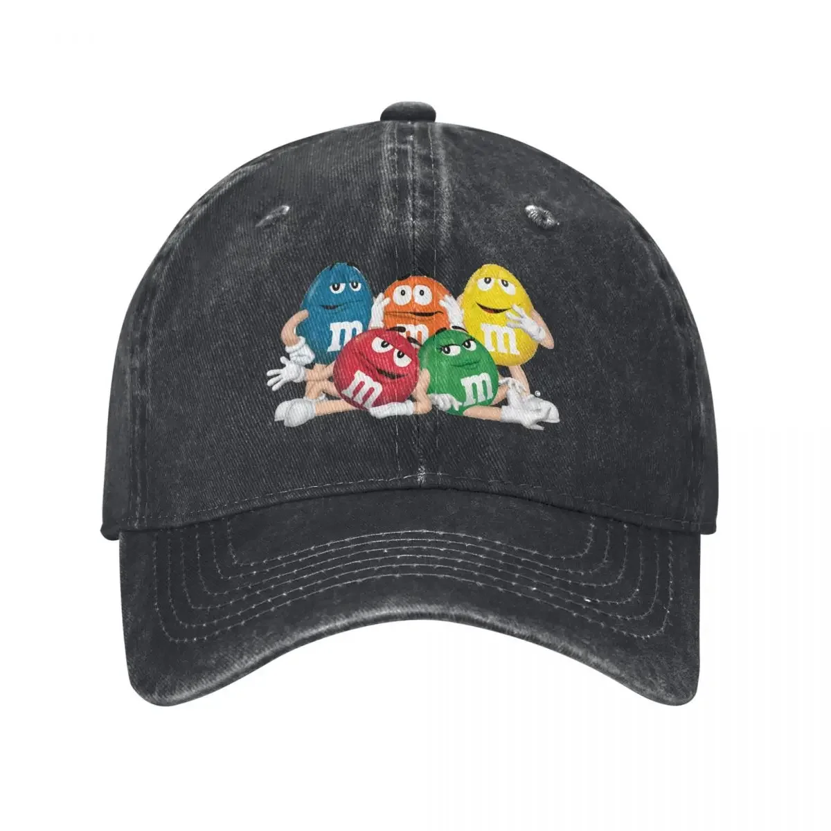 Novelty Kawaii M Chocolate Candy Cartoon Colorful Baseball Cap Cotton Hats Cowboy Caps Unisex Truck Hats